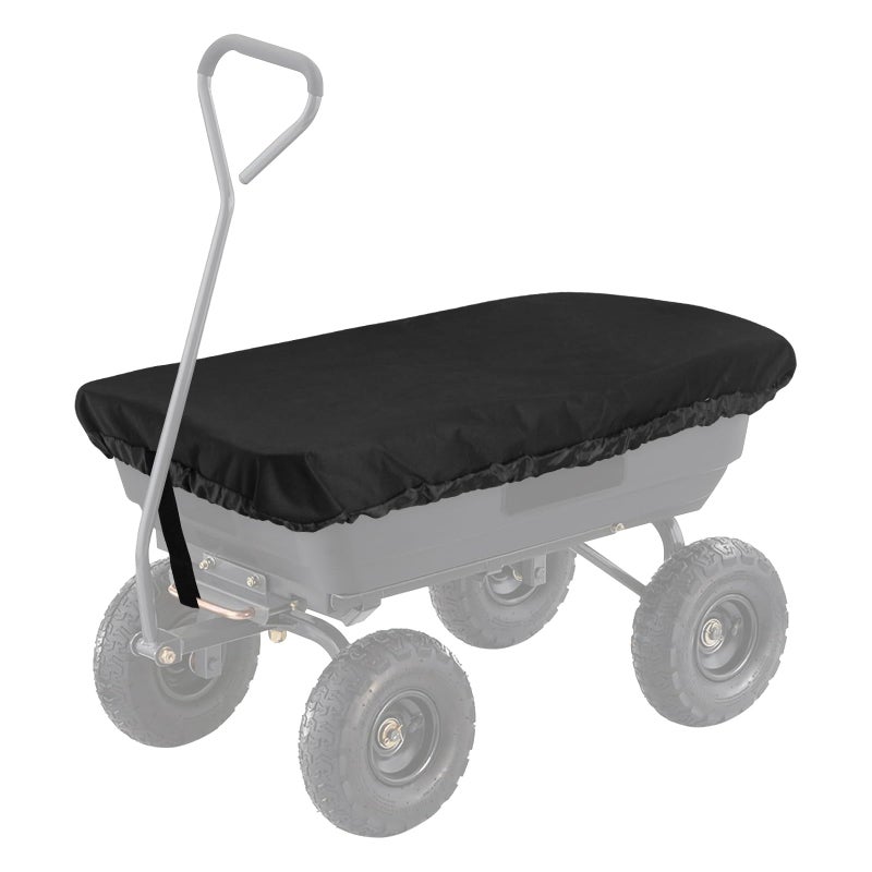 Collapsible Wagon Cover for Gorilla Carts Poly Garden Dump Cart Outdoor Garden Wagon Cart Cover Waterproof Dustproof UV Resistant Wagon Rain Covers Perfect for Lawn Barn and Farm