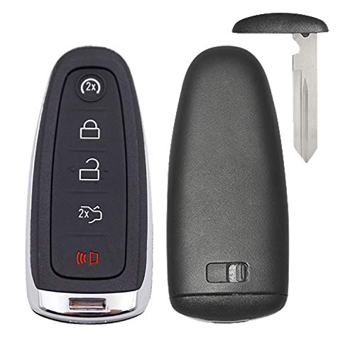 Arruweer for Ford Smart Key Fob Shell Case Fit for Ford Edge Escape Explorer Focus Flex Taurus Fusion Lincoln MKS MKT MKX Replacement Keyless Entry Remote Blank Key Cover - Image 1