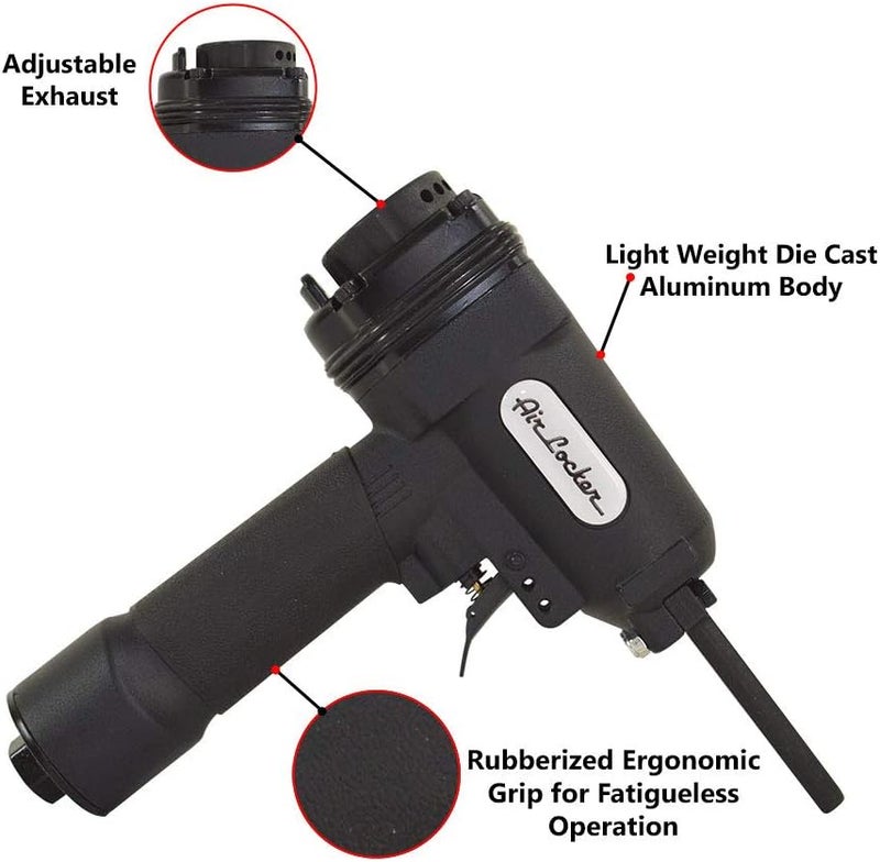 Air Locker AP700-44US-KIT Heavy Duty Professional Air Punch Nailer/Nail Remover/Nail Puller with US S7 Steel Piston Driver. 1/4 Inch NPT Thread Air Inlet. 80-120 PSI Pneumatic Nailer Removes 9-16 - Image 2