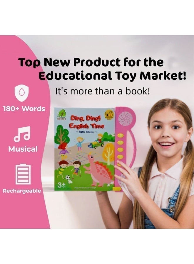 إليتري كتاب أنشطة تفاعلي للأطفال مع أصوات | أكثر من 180 محتوى تعليمي يشمل الحروف، العدّ، التهجئة، الرسم والمزيد – لعبة تعليمية للأطفال من عمر 3 سنوات فما فوق - Image 3