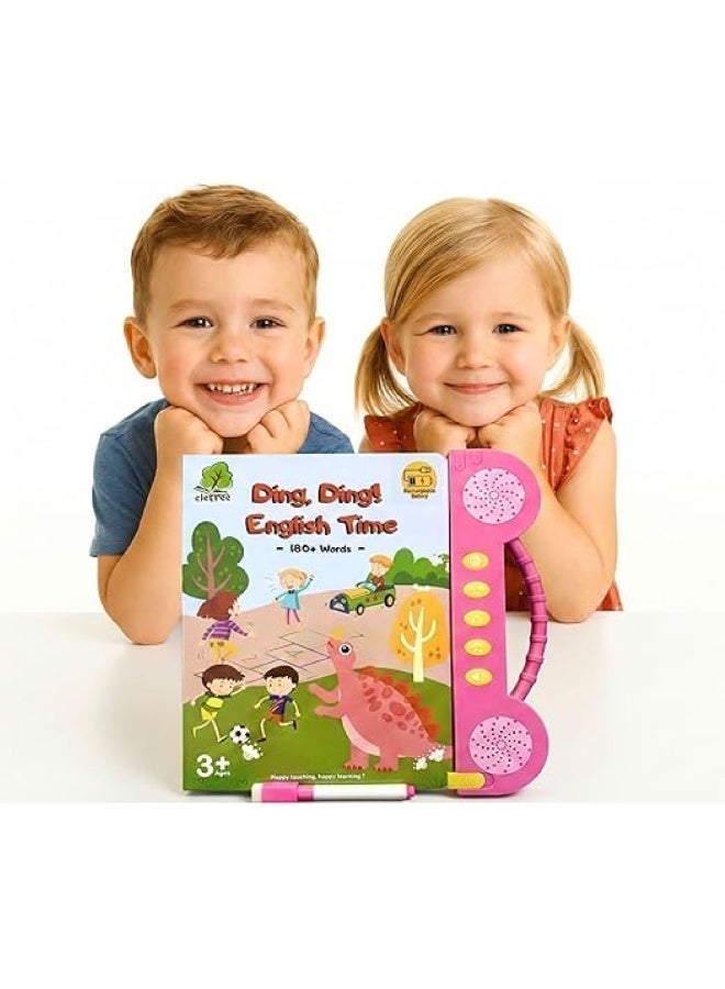 إليتري كتاب أنشطة تفاعلي للأطفال مع أصوات | أكثر من 180 محتوى تعليمي يشمل الحروف، العدّ، التهجئة، الرسم والمزيد – لعبة تعليمية للأطفال من عمر 3 سنوات فما فوق - Image 1