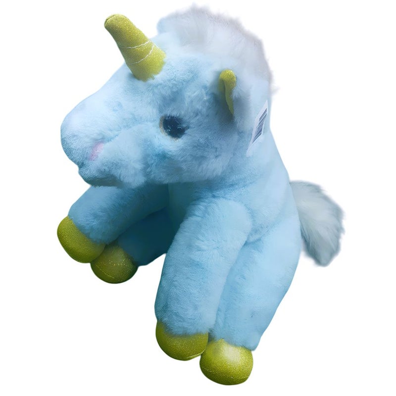 Cyan Magic Unicorn Plush Doll - 2120
