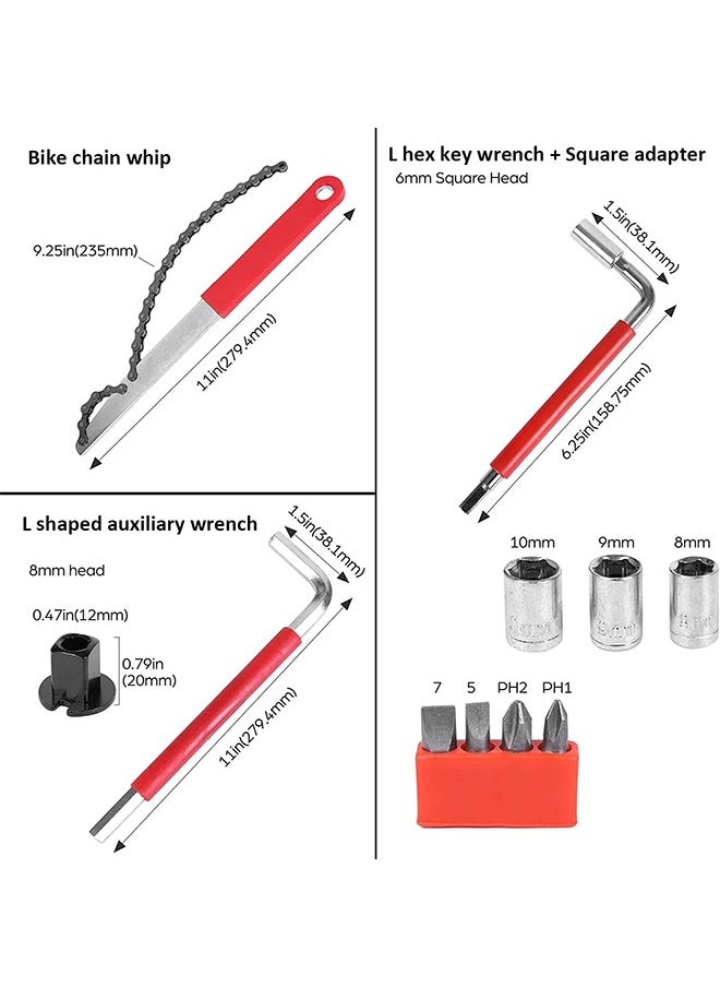 Hihonor 44 Piece Bicycle Repair Kit,Mountain/Road Bicycle Repair with Storage Case,Suitable for Home/Repair Shop  - Image 4