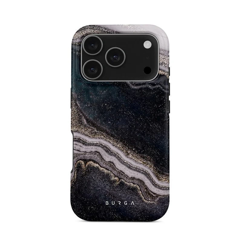 BURGA iPhone 17 Pro Magic Night Premium Case Compatible with Hybrid Dual-Layer Hard Shell + Silicone Protection - Scratch-Resistant Shockproof Mobile Cover
