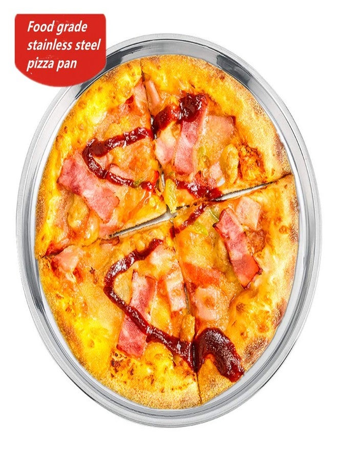 BEENIFIC Deep Dish Pizza Pan,Stainless Steel Pizza Tray Pizza Pan for Oven10-12-14-16Inch (14x1.8inch) - Image 2