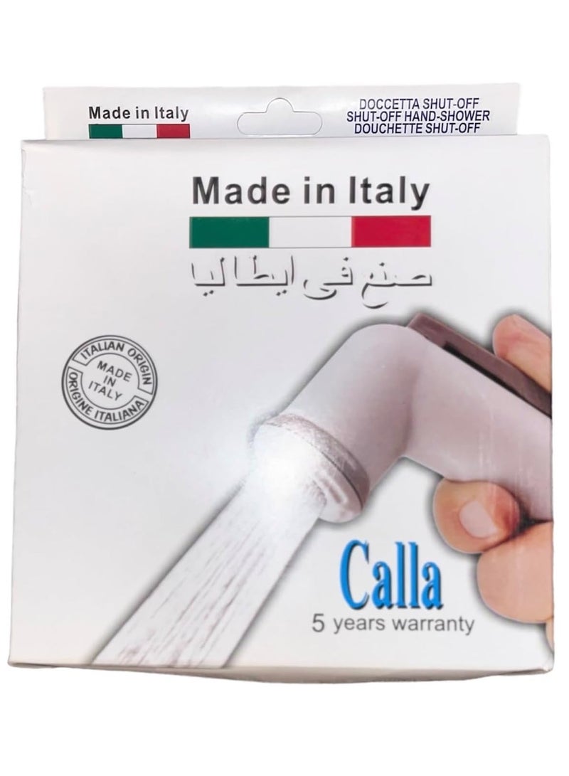 Calla Italian Toilet Bidet Set - Handheld Toilet Bidet with Premium ABS Hose for Bathroom - Image 1