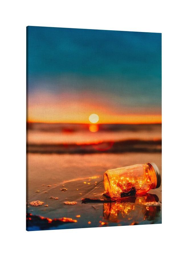 RKN Sunset Printed Framed Canvas Wall Art Blue/Orange 60x80centimeter - Image 2