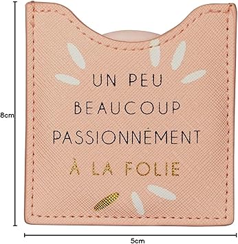 Draeger A Little Much Mirror Round Pocket Mirror to Take Anywhere All Occasions Dimensions 85 cm x 8 cm - Image 5