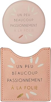 Draeger A Little Much Mirror Round Pocket Mirror to Take Anywhere All Occasions Dimensions 85 cm x 8 cm - Image 2