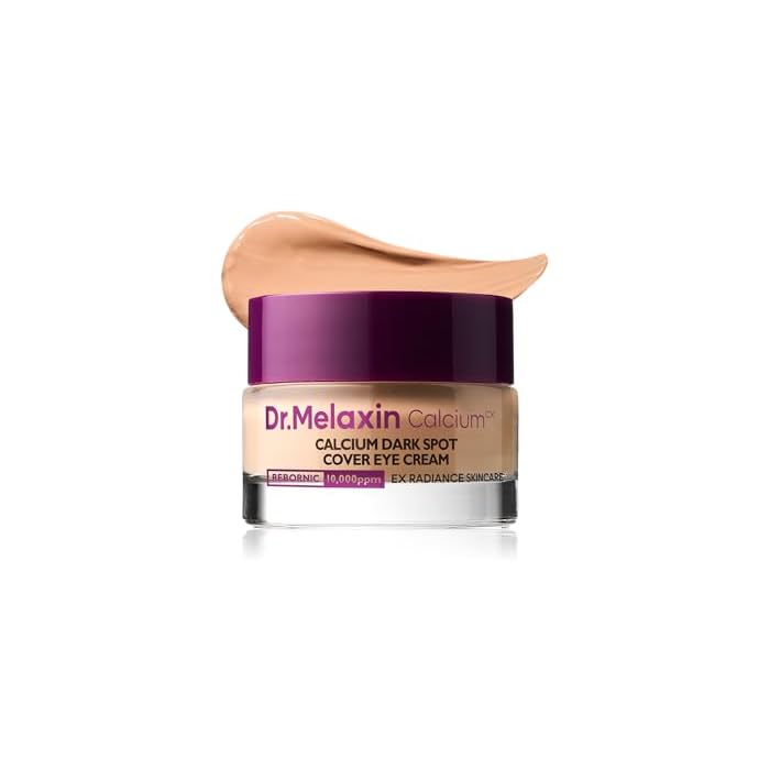 Dr.Melaxin Calcium Dark Spot Eye Cream 15g – Niacinamide & Calcium Gluconate Eye Cream for Dark Circles, Under Eye Bags & Sagging | Hydrolyzed Elastin EX Volume Firming | Korean Eye Cream