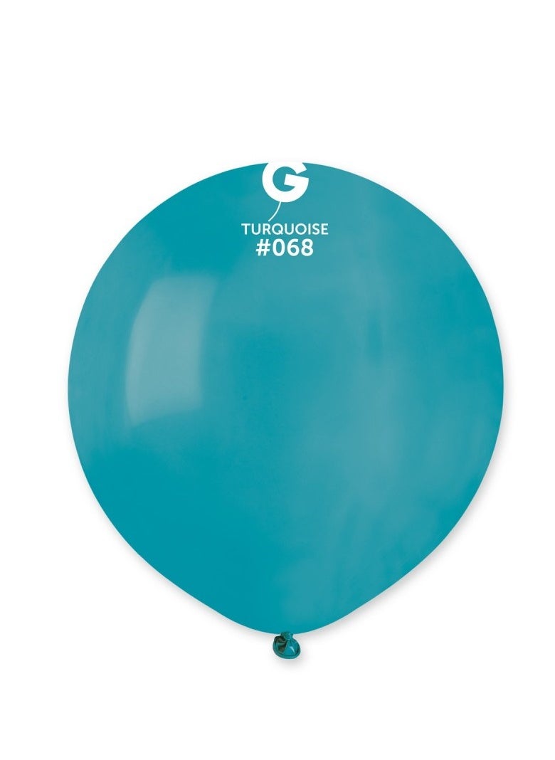Gemar - 19" Standard Turquoise Latex Balloon 10Ct - Image 1