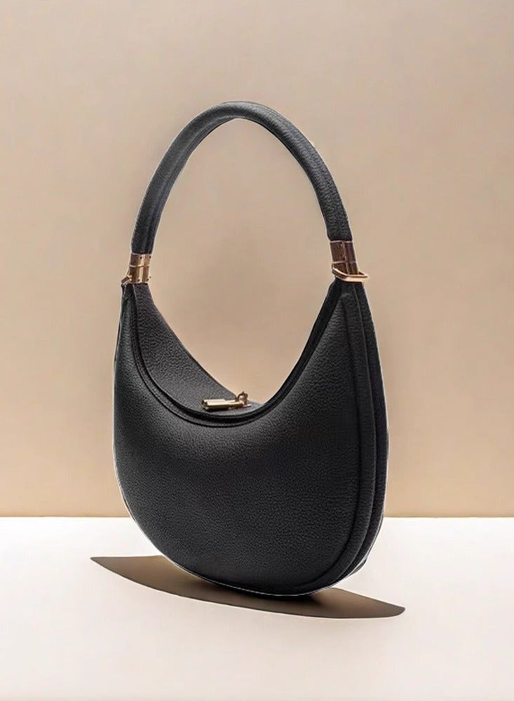 سونغمونت Portable Large Capacity Crescent-shaped Shoulder Bag with Underarm Strap - Image 1