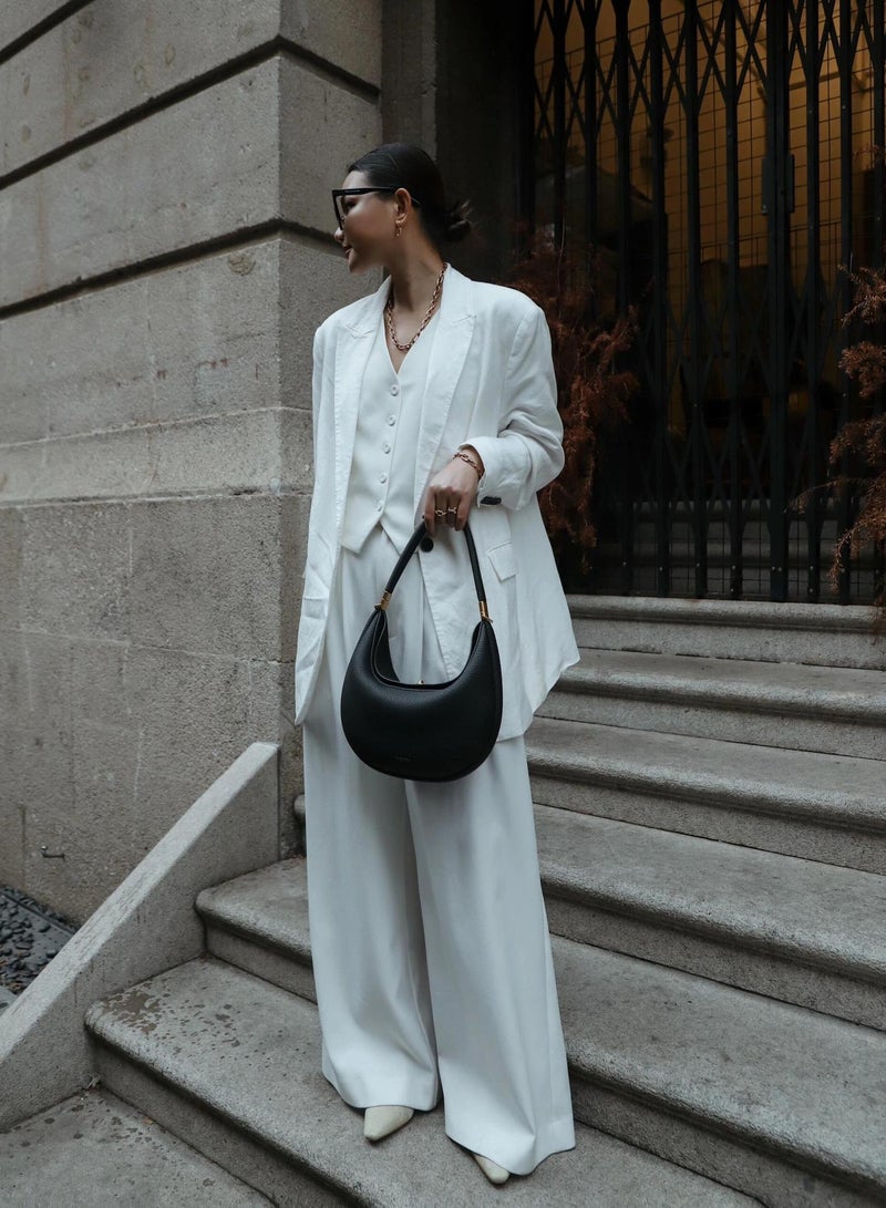 سونغمونت Portable Large Capacity Crescent-shaped Shoulder Bag with Underarm Strap - Image 2