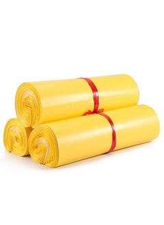 Generic A set of shipping bags consisting of 100 bags, size 25*35, yellow color 