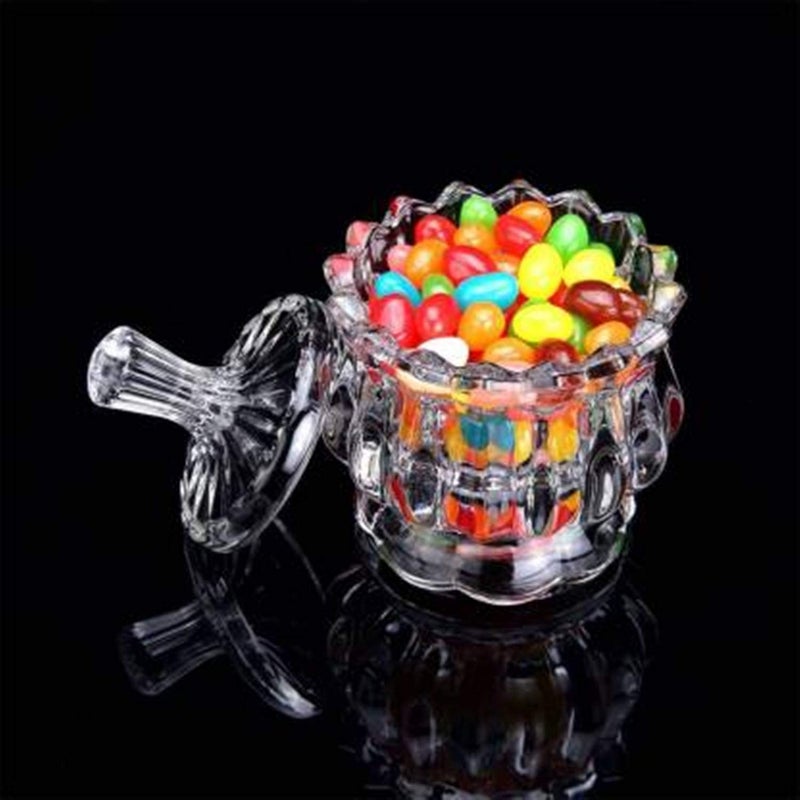 GLASS BAR Glass Bar 200 ML Glass Crystal Platter with Bowls and Lid Standard  - Image 2
