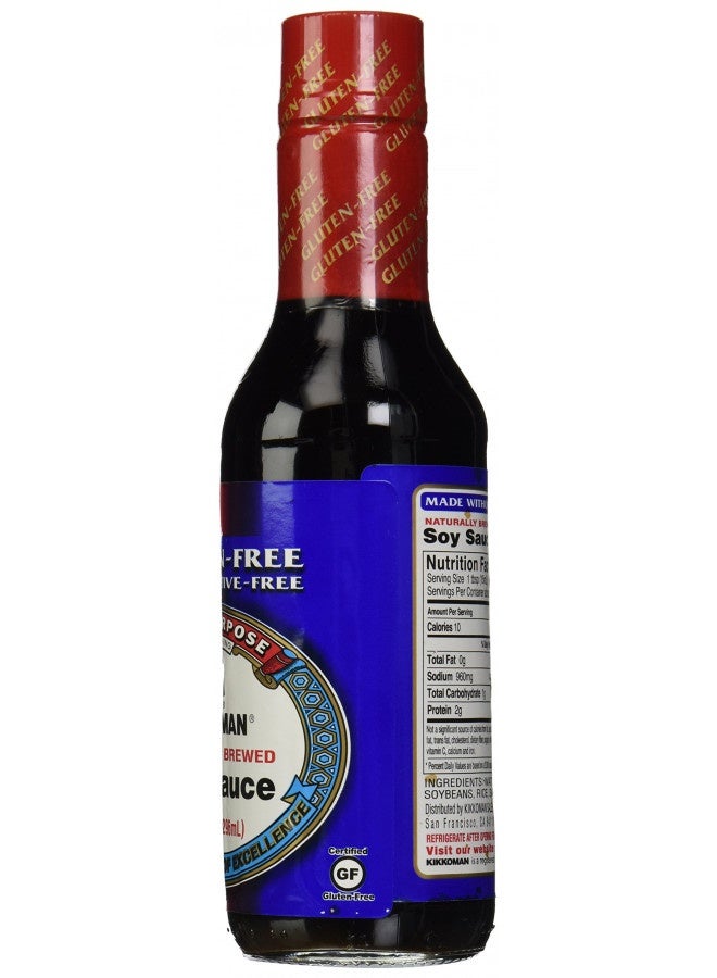 Kikkoman Soy Sauce, Gluten Free, 10 Oz - Image 1