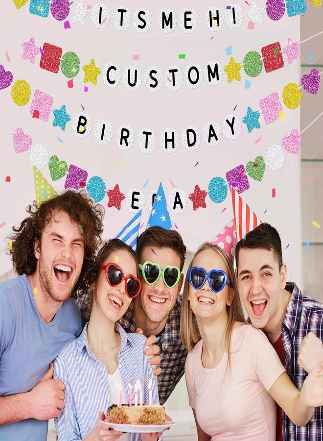 TBEEJ 302PCS DIY Friendship Bracelet Birthday Banner Customizable 6.6ft Glitter Happy Birthday Sign for Celebrating Birthdays and Graduations Birth-Tay Era Tour Decorations - Image 2