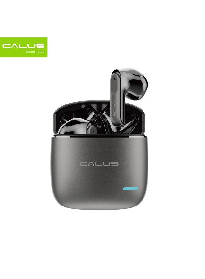 كالوس سماعات أذن بلوتوث لاسلكية CALUS ZIP40 Gold True مع علبة شحن - صوت ستيريو هاي فاي، وقت تشغيل 6 ساعات والتحكم باللمس - Image 4