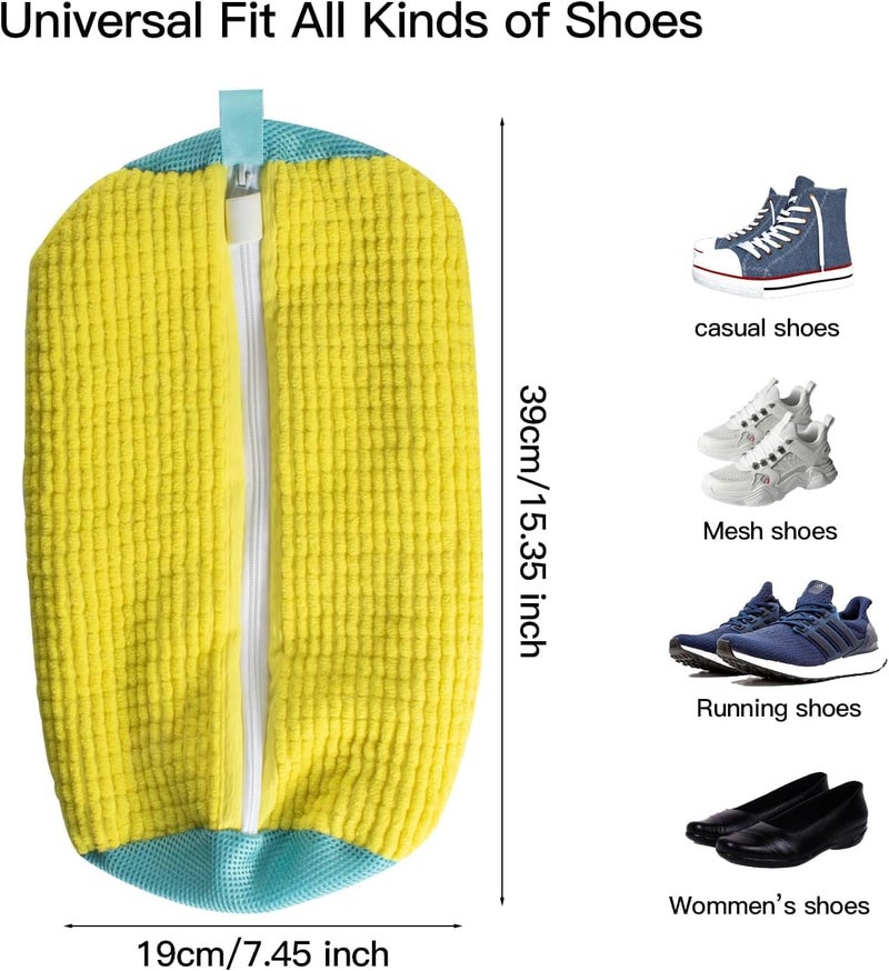 TOZKYN TOZKYN ShoeClothes Washing Bags Mesh Laundry Bag With Zipper Reusable Shoe Bag For Washer and Dryer Reusable Washing Bag For Shoes Underwear Tops Socks Pants Sweaters Bras And Baby Clothes  - Image 3