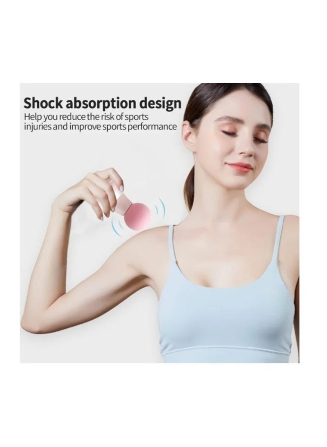 Mini Massager, Muscle Relaxation Massage Gun, Handheld Electric, Powerful 6 Vibration Modes, Wireless and Portable, Suitable for Men and Women for Shoulder, Neck, And Back Massage (Pink) - Image 2