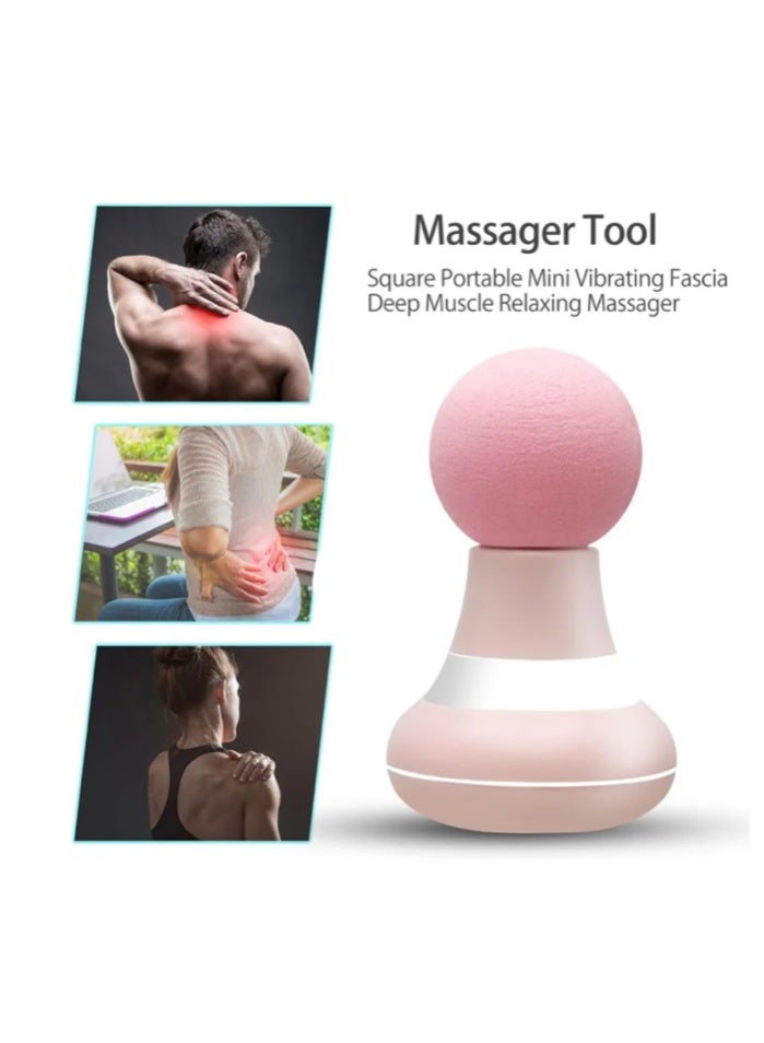 Mini Massager, Muscle Relaxation Massage Gun, Handheld Electric, Powerful 6 Vibration Modes, Wireless and Portable, Suitable for Men and Women for Shoulder, Neck, And Back Massage (Pink) - Image 4