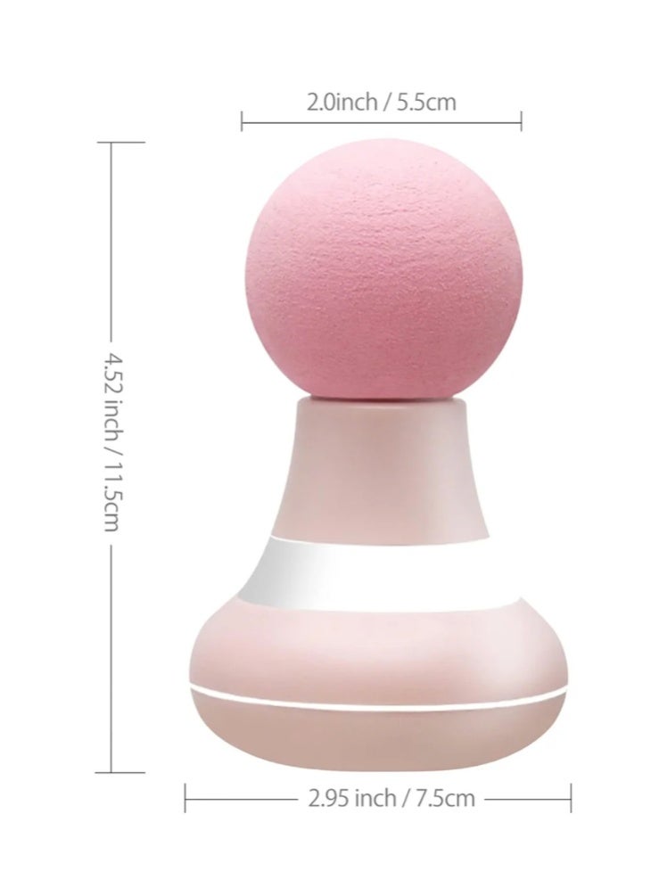 Mini Massager, Muscle Relaxation Massage Gun, Handheld Electric, Powerful 6 Vibration Modes, Wireless and Portable, Suitable for Men and Women for Shoulder, Neck, And Back Massage (Pink) - Image 3