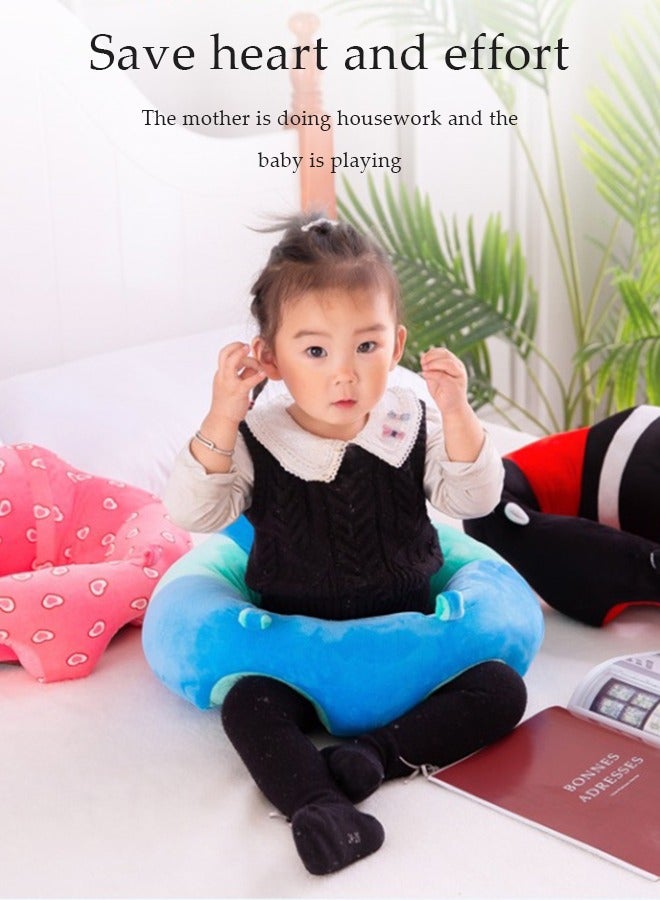 Baby Learning Sitting Sofa Seat Cute Baby Sofa Sit Support Cushion Lounger Soft Armchair Support Protector Plush Sit Support Sofa Cushion Cotton Toddler Infant Soft Seat - Image 2