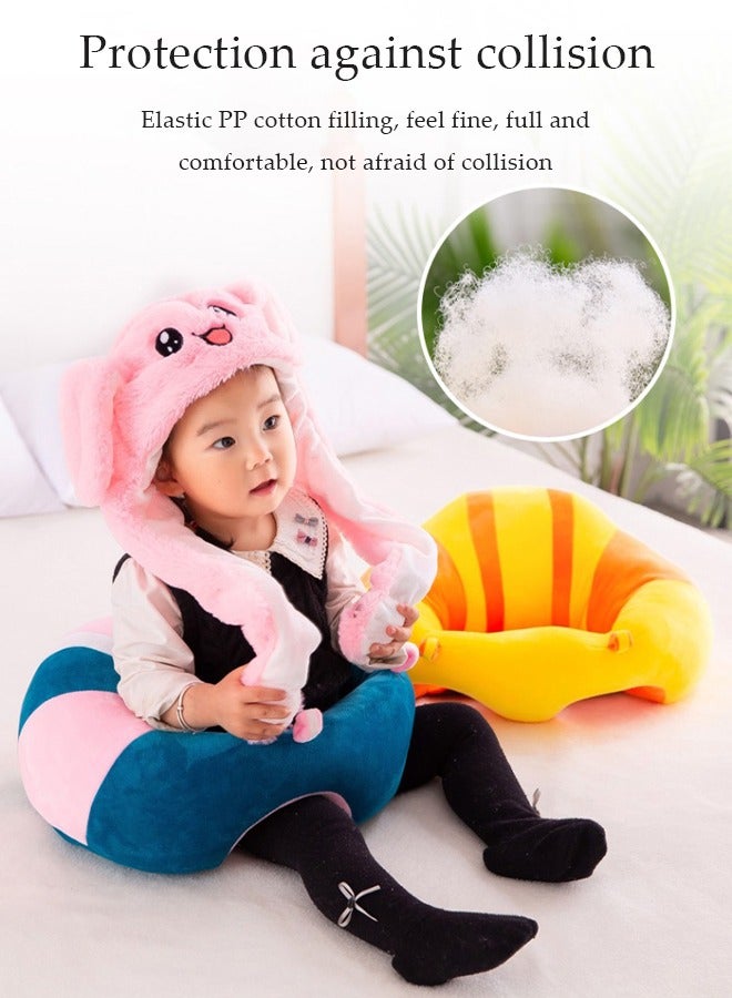 Baby Learning Sitting Sofa Seat Cute Baby Sofa Sit Support Cushion Lounger Soft Armchair Support Protector Plush Sit Support Sofa Cushion Cotton Toddler Infant Soft Seat - Image 5