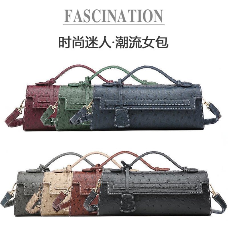 Women'S Bag 'S Popular Snake Pattern Handheld Small Square Bag Middle Eastern Ostrich Pattern Chain Shoulder Bag Trend - Image 5