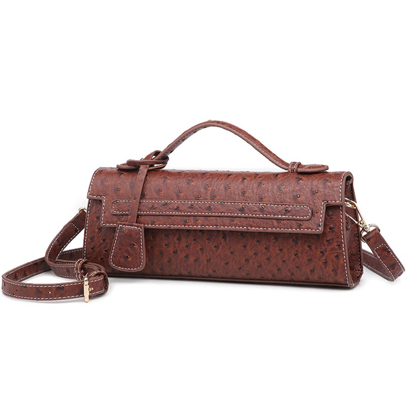 Women'S Bag 'S Popular Snake Pattern Handheld Small Square Bag Middle Eastern Ostrich Pattern Chain Shoulder Bag Trend - Image 4