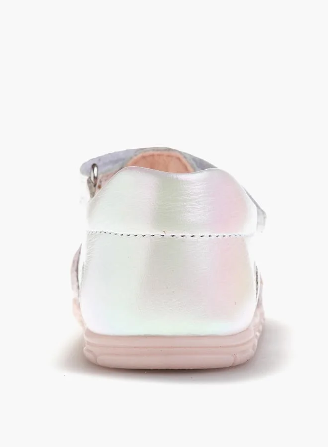 Pablosky Girls' Strap Sandals with Hook and Loop Closure