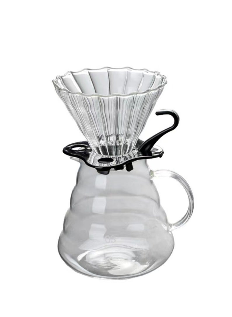 إيست ليدي V60 القهوة دليل تقاسم وعاء مع فلتر شفاف  - Image 2