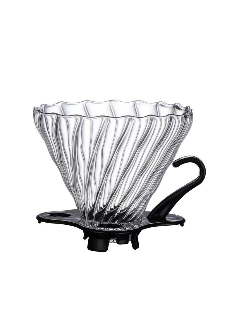 إيست ليدي V60 القهوة دليل تقاسم وعاء مع فلتر شفاف  - Image 3