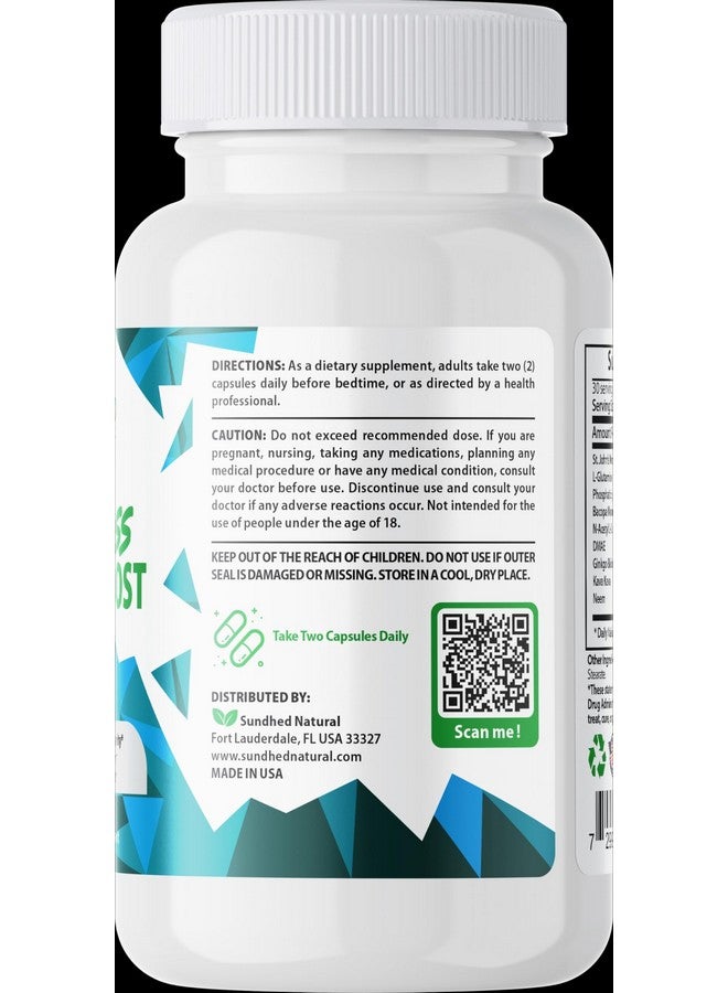 Sundhed Natural Limitless Brain Boost (60 caps) - Memory, Focus, Mental Clarity - Nootropics Scientific Formula for Enhance Performance, Super Ginkgo Biloba, St John Wort Extract, DMAE - Image 4