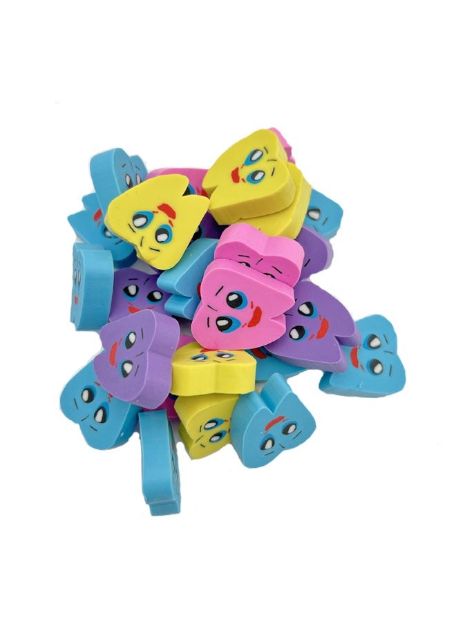 25-Piece Molar Shaped Tooth Rubber Molar Shaped Tooth Rubber Erasers Dentist Dental Clinic School Great Gift For Kids（Pink/Blue/Yellow/Purple） - Image 1