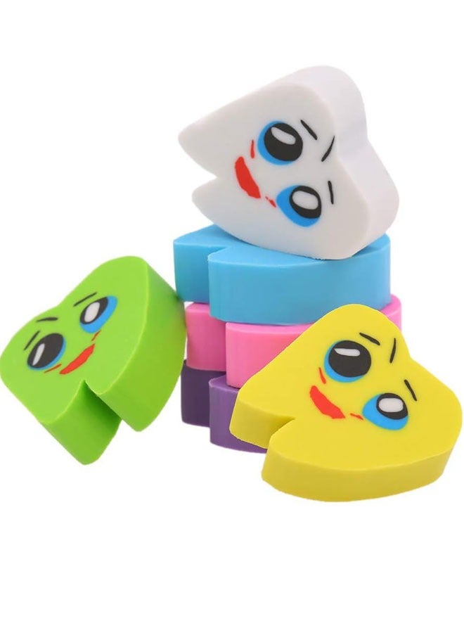 25-Piece Molar Shaped Tooth Rubber Molar Shaped Tooth Rubber Erasers Dentist Dental Clinic School Great Gift For Kids（Pink/Blue/Yellow/Purple） - Image 5