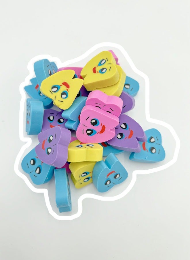 25-Piece Molar Shaped Tooth Rubber Molar Shaped Tooth Rubber Erasers Dentist Dental Clinic School Great Gift For Kids（Pink/Blue/Yellow/Purple） - Image 3