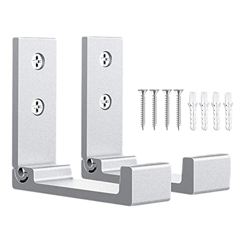 OHIYO Folding Wall Hooks 2PCS Foldable Hooks Bearing Load 33lb/15kg Wall Mounted Heavy Duty No Rust Aluminum Alloy Folding Coat Hooks for Hanging Coat & Bags & Hat & Backpack (Silver) - Image 1
