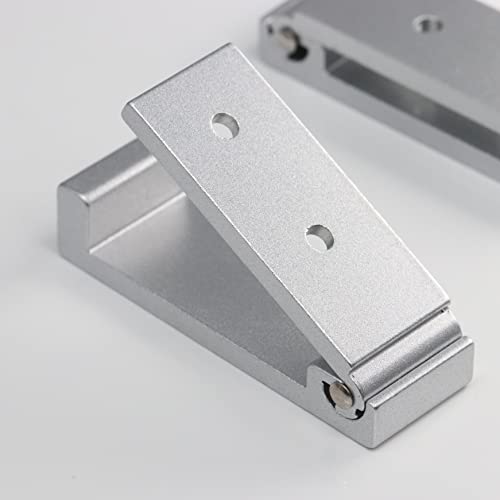 OHIYO Folding Wall Hooks 2PCS Foldable Hooks Bearing Load 33lb/15kg Wall Mounted Heavy Duty No Rust Aluminum Alloy Folding Coat Hooks for Hanging Coat & Bags & Hat & Backpack (Silver) - Image 4