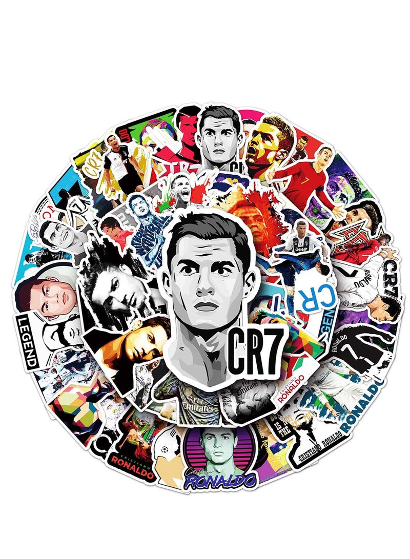 Free Air Two Sets in Total 104Pcs Creative Stickers of Soccer Player Cartoons,Laptop Stickers,Guitar Stickers,Luggage Stickers - Image 4