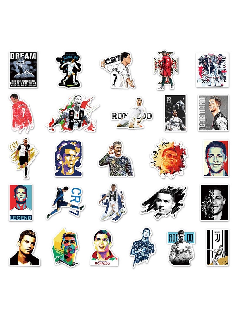 Free Air Two Sets in Total 104Pcs Creative Stickers of Soccer Player Cartoons,Laptop Stickers,Guitar Stickers,Luggage Stickers - Image 5