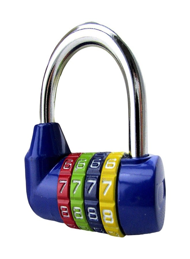 CALANDIS Waterproof 4 Digit Combination Safe Padlock Number Lock Gym Locker Blue - Image 4