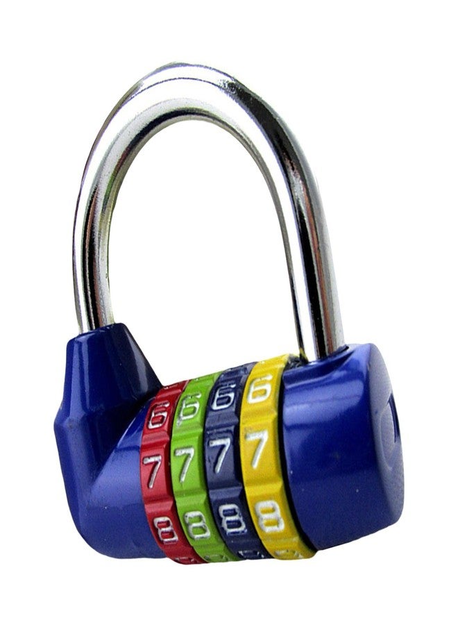 CALANDIS Waterproof 4 Digit Combination Safe Padlock Number Lock Gym Locker Blue - Image 2
