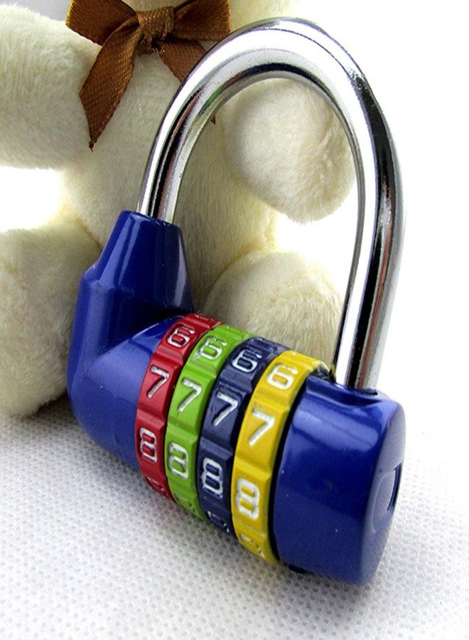 CALANDIS Waterproof 4 Digit Combination Safe Padlock Number Lock Gym Locker Blue - Image 5