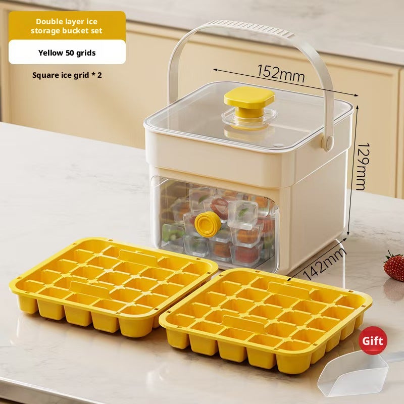Press-Type Ice Cube Tray, Food Grade, Large Capacity - Image 2