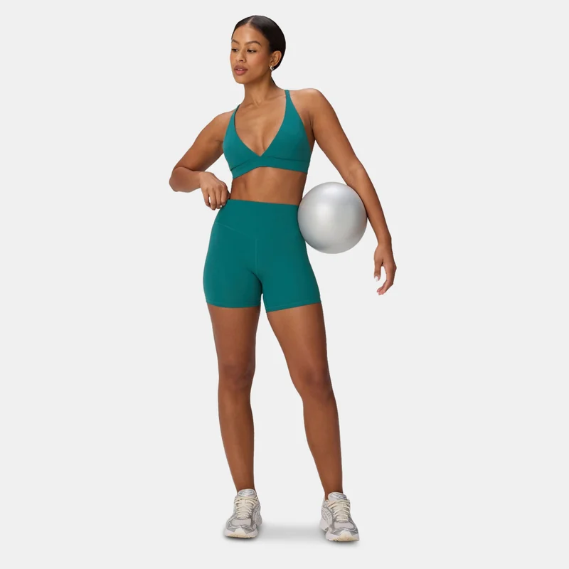 Fabletics Green Women's PureLuxe Low-Support Triangle Training Sports Bra for Women | Best Price UAE