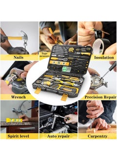 LOOPITYS 168 pieces of mechanical tool set, socket wrench, car repair tool set, hand tool set, toolbox, storage box  - Image 5