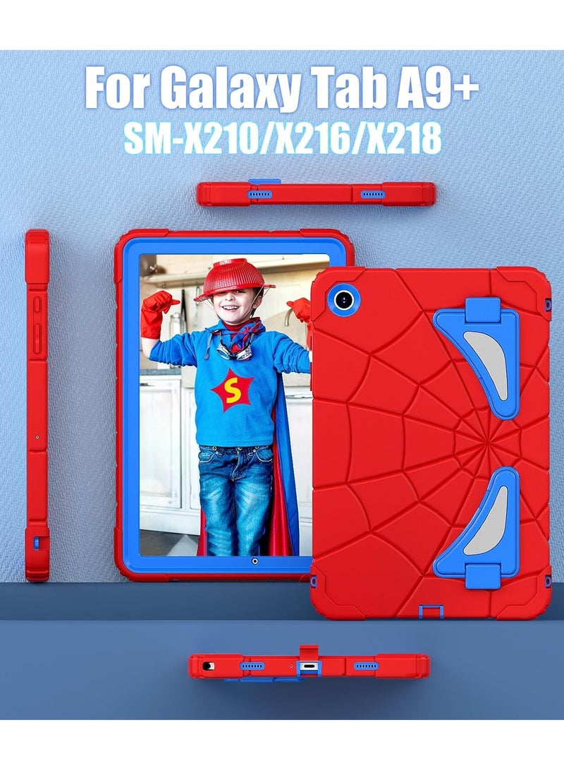 general Kids Case for Samsung Galaxy Tab A9 Plus 11 Inch 2023 Tablet with Flat Concealed Bracket,Heavy Duty Shockproof Protective Kids Stand Cover - Image 4