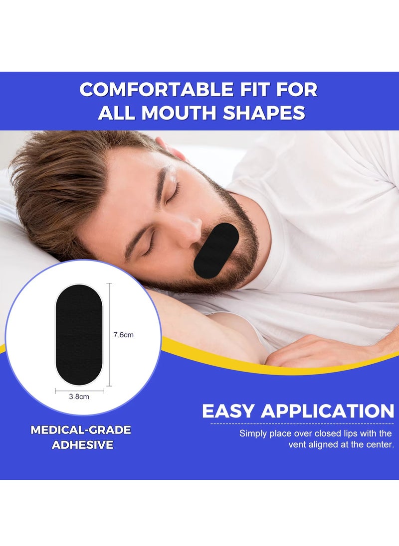 VOGSIG - 30 Patches Good Night Tape Mouth Tape Sleep Strips Soft and Comfortable Gentle and Secure Adhesive Sleep Mouth Tape Anti Snoring Less Mouth Breathing Odour Free Sleep Strips Mouth Tape - Image 1