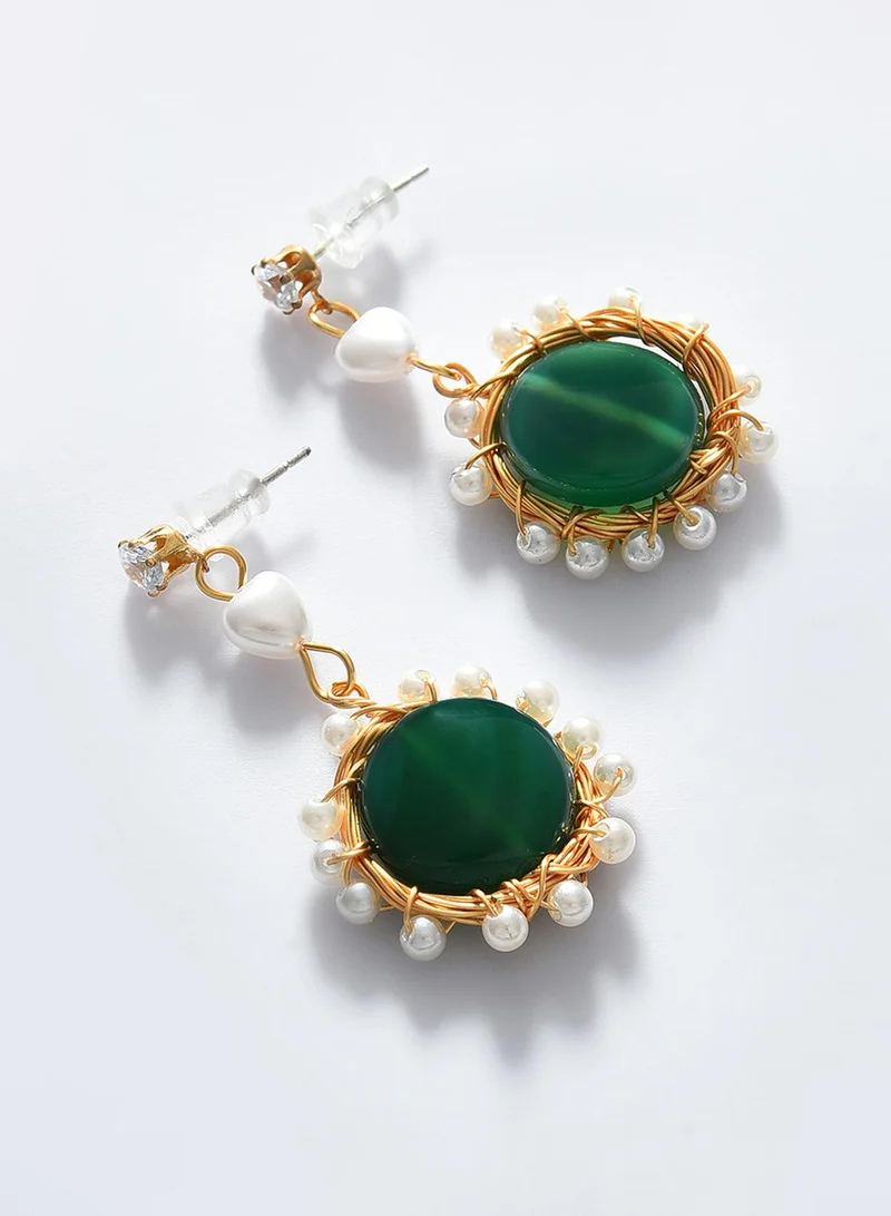 SOHI Contemporary Artificial Drop Earring Jewellery